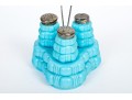 Vintage Pressed Glass Condiment Set