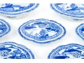 Collection Of Seven Chinese Blue And White Porcelain Lidded Serving Bowls