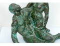 Bronze Patinated Figural Sculpture 