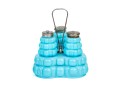Vintage Pressed Glass Condiment Set