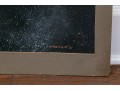 Donald Sargeant (20th C.) Work On Paper, Spaceship Orbiting In Space, Signed