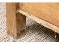 Country Pine Carved Bench With Storage