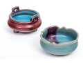 Lot Of 2 Chinese Sung Dyn. (960 - 1279 AD) Style, Jun Yao Glazed Pottery Scholarly Objects