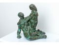 Bronze Patinated Figural Sculpture 