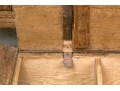 Country Pine Carved Bench With Storage
