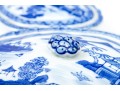Collection Of Seven Chinese Blue And White Porcelain Lidded Serving Bowls