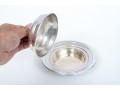Sterling Silver Handsome Vintage Butter Dome And Plate