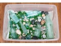Decorative Sea Glass, Pebbles And Bottles 
