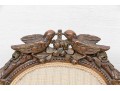 Vintage French Style Tufted Back Wood Frame Sofa