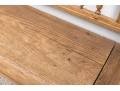 Country Pine Carved Bench With Storage