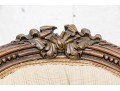 Vintage French Style Tufted Back Wood Frame Sofa