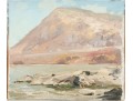 William A. Drake (1891-1979), Oil On Mason Board - Mountain Scene - Unframed