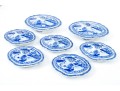 Collection Of Seven Chinese Blue And White Porcelain Lidded Serving Bowls