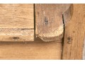 Country Pine Carved Bench With Storage