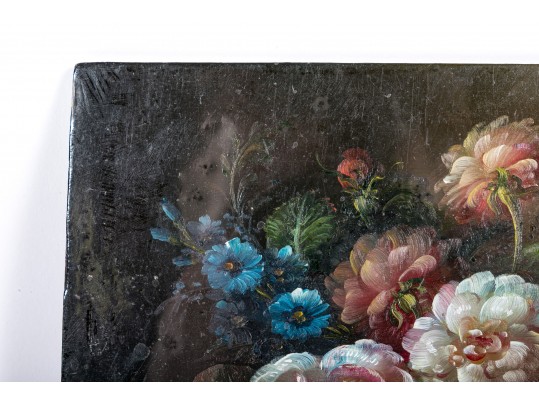 Signed Oil On Board Floral Still Life