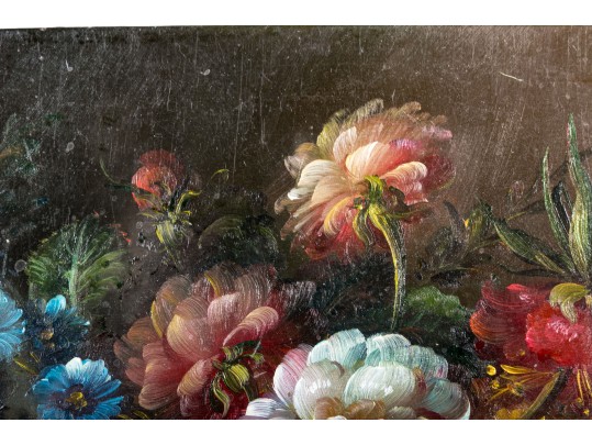 Signed Oil On Board Floral Still Life