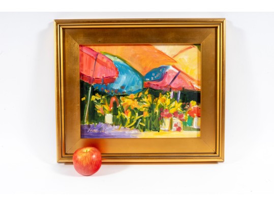 Hannah Cole Buie (American, B. 1955) Oil On Board Painting