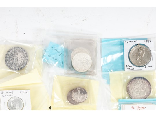 Large Lot Of German Coins (Contains Silver)