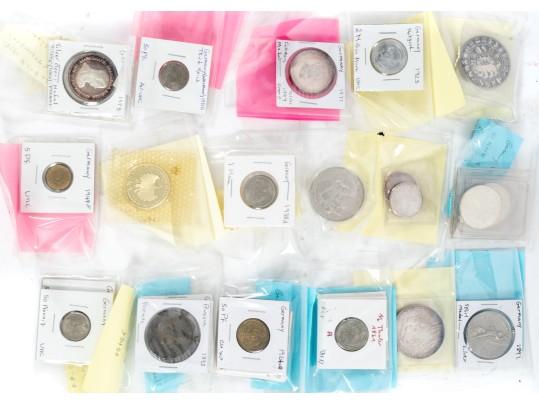 Large Lot Of German Coins (Contains Silver)