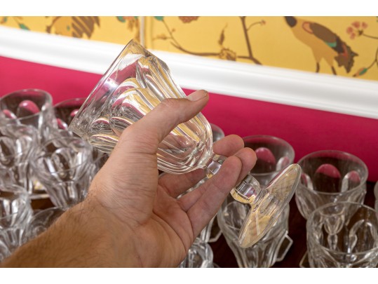 A 20th Century 45 Piece American Vintage Heisey Glass Stemware Service