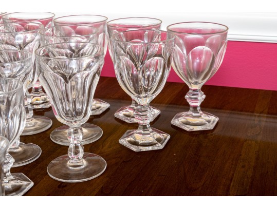 A 20th Century 45 Piece American Vintage Heisey Glass Stemware Service