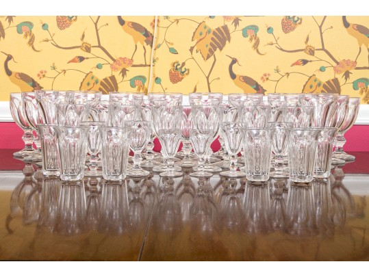 A 20th Century 45 Piece American Vintage Heisey Glass Stemware Service