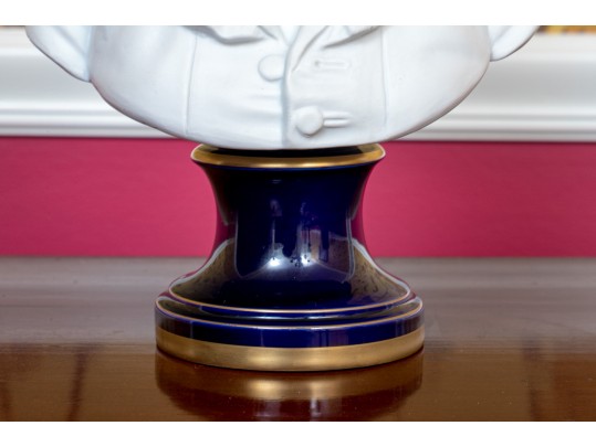 After Houdon Porcelaine De France White Bisque Sculpture 