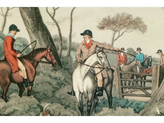 Framed Color Print, Hare Hunting