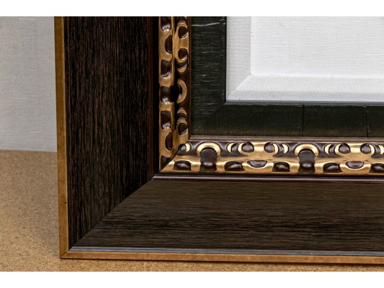 Signed Large Scale Oil On Canvas, The Music Lesson