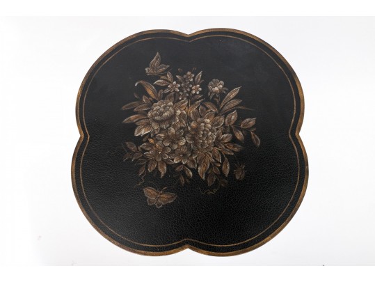 Chelsea House Quatrefoil Accent Table In Chinese Chippendale Style