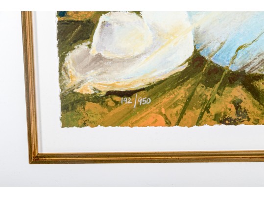 Emile Bellet (France, B.1944) Giclee On Paper, Beauty By The Sea