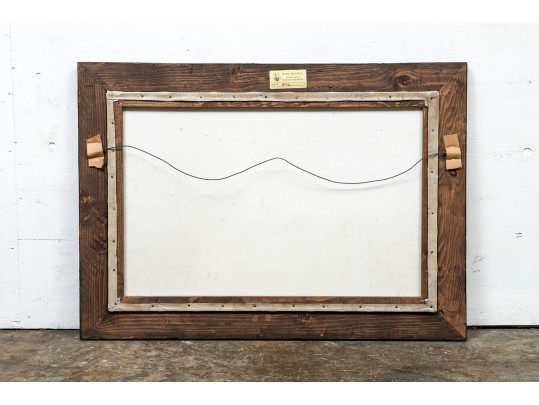 Large Oil On Canvas, Country Landscape 