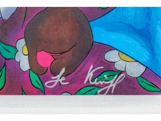 Linda Le Kniff (Brazil/France, B.1949) Ltd. Ed. Color Serigraph, Exotic Beauty