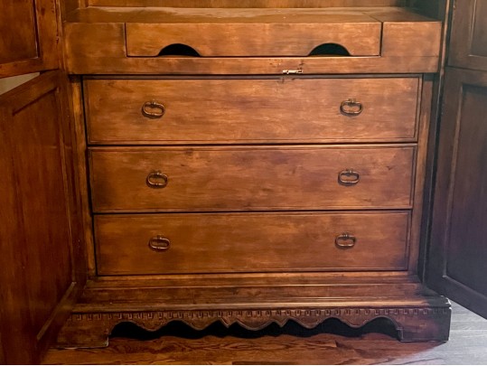 Substantial French Style Walnut Armoire