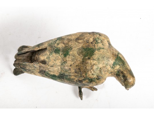 Pair Of Iron Dove Figures