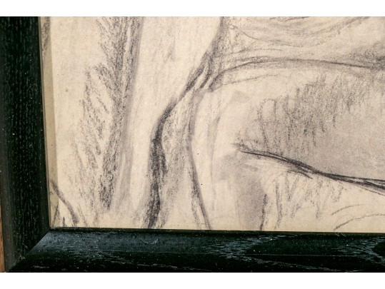 Graphite Drawing On Paper, Female Nude