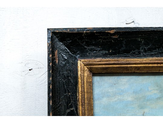 Large Oil On Canvas, Country Landscape 