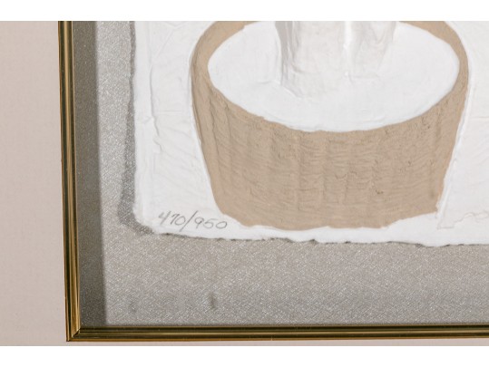 Signed Ltd Ed. Embossed Paper Artwork, Female Nude