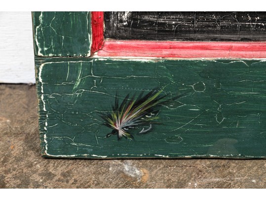 Painted Advertising Sign For Fly Fishing