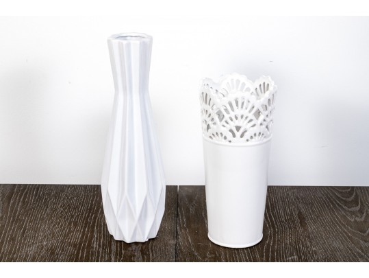Great Collection Of Vases, Candle Votives And Faux Succulent