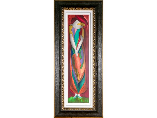 Linda Le Kniff (Brazil/France, B.1949) Large Ltd. Ed. Serigraph, Tall Beauty