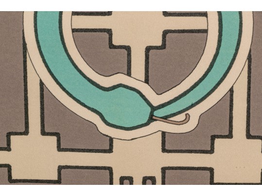 Framed 1978 Art Poster For A Law Office, Oakland CA