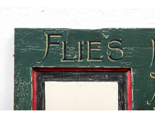 Painted Advertising Sign For Fly Fishing