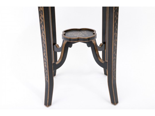 Chelsea House Quatrefoil Accent Table In Chinese Chippendale Style