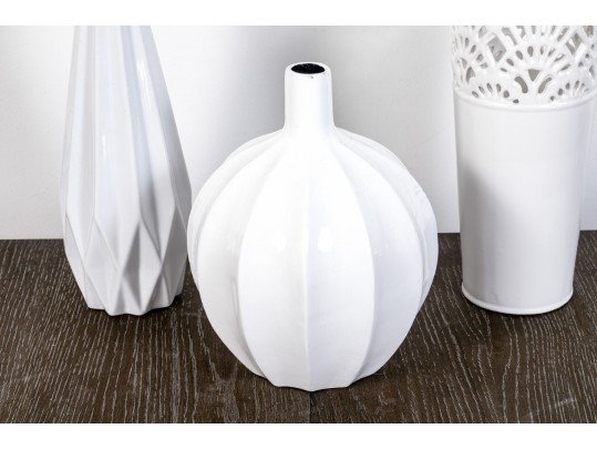 Great Collection Of Vases, Candle Votives And Faux Succulent