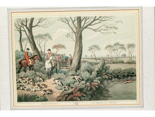 Framed Color Print, Hare Hunting