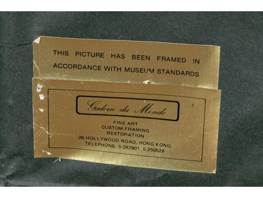 Signed Color Lithograph, Ski Run