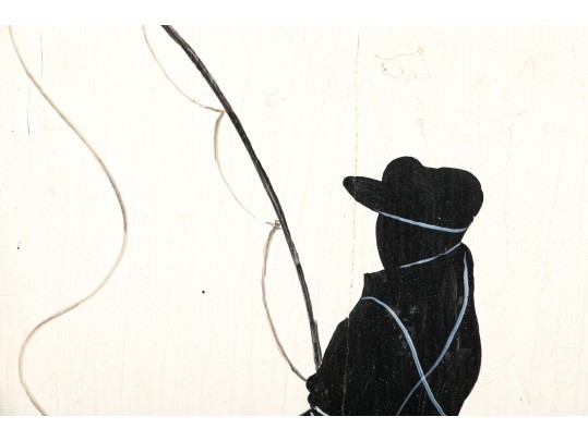 Painted Advertising Sign For Fly Fishing