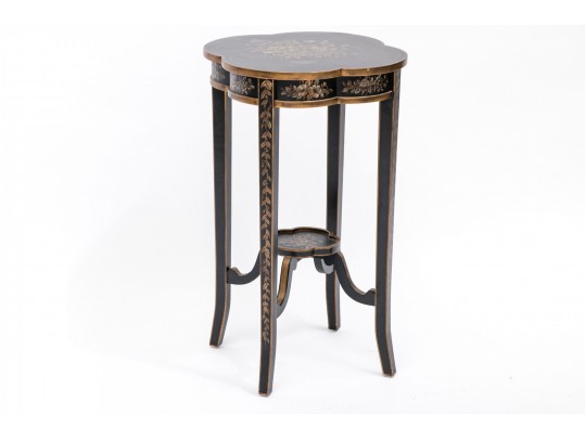 Chelsea House Quatrefoil Accent Table In Chinese Chippendale Style