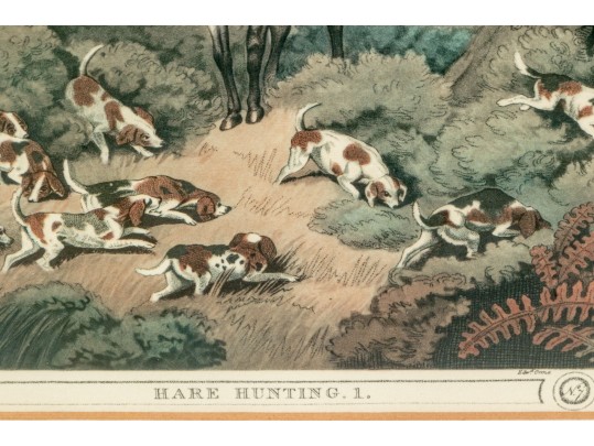 Framed Color Print, Hare Hunting